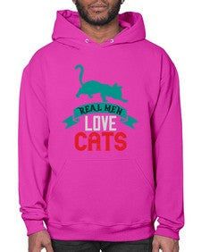 real man love cats o Style 112# - cats- Hoodie