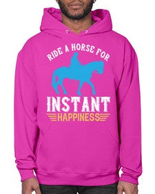 ride a horse for instant happiness Style 25# - horse- Hoodie