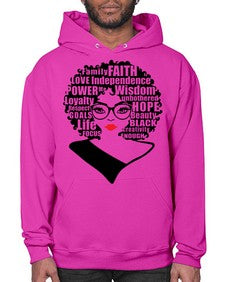 she is unique 16# - black girls or women- Hoodie