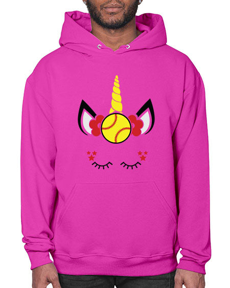 softball unicorn 400# - softball- Hoodie