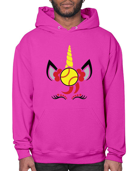 softball unicorn 401# - softball- Hoodie