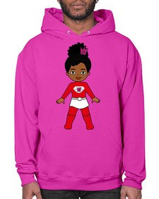 super kids girl 5# - black girls or women- Hoodie