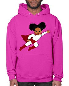 super kids girl 6# - black girls or women- Hoodie