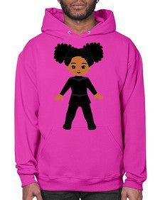 super kids girl 8# - black girls or women- Hoodie