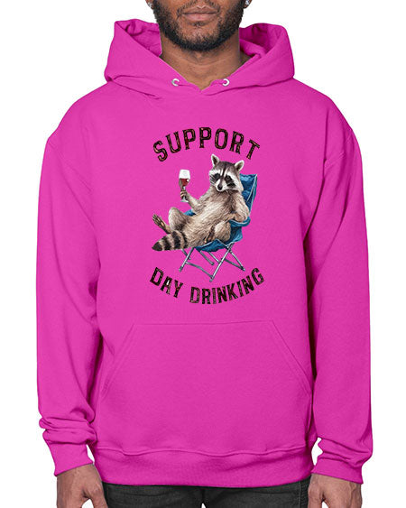 support day drinking 67# - raccoon- Hoodie