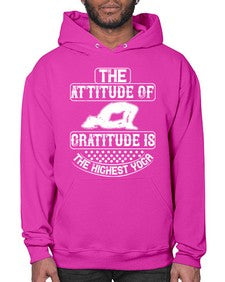 the attitude of gratitude is the highest yoga  544# - yoga- Hoodie