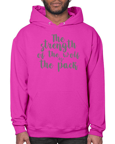 the strength of the wolf is the pack - wolf- Hoodie