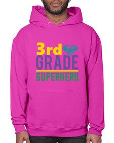 third Grade Superhero 976# - third grade- Hoodie