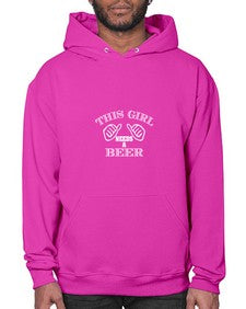 this girl needs a beer 1644# - beer- Hoodie