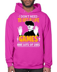 to get a life game 159# - video games- Hoodie