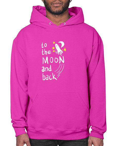 to the moon and back 9# - moon- Hoodie