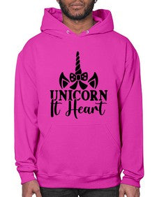 unicorn it heart 466# - unicorn- Hoodie