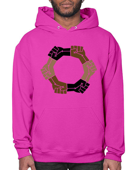 united black power fists 13# - black words and phrases- Hoodie