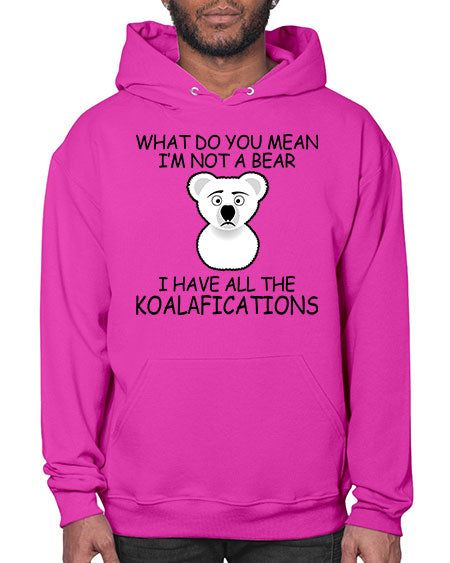 what do you mean im not a bear 287# - bears - animals- Hoodie