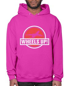 wheels up  50# - airplane- Hoodie
