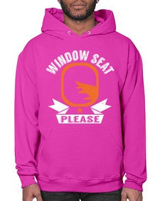window seat please  51# - airplane- Hoodie