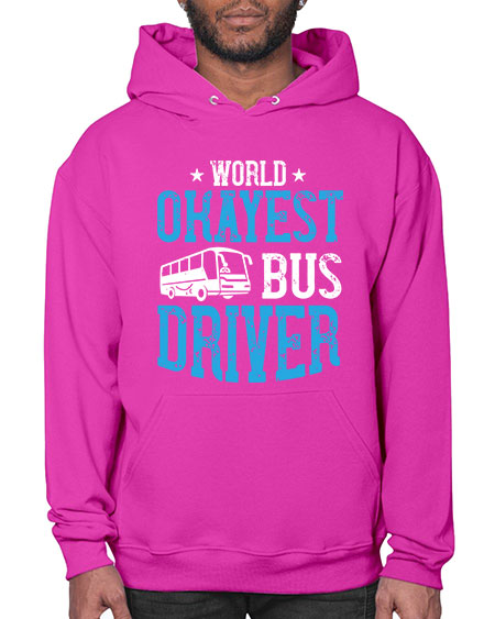 world okayest bus driver Style 1655# - Bus Driver- Hoodie