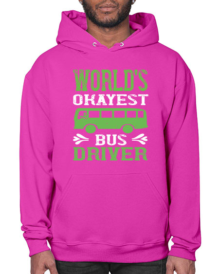 worlds okayest bus driver Style 1670# - Bus Driver- Hoodie