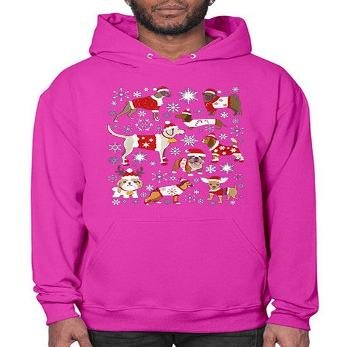 x mas dogs shirt 248# - dogs- Hoodie