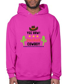 yee haa cowboy nd grade 1257# - western- Hoodie
