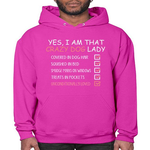 yes i am that crazy dog lady - dogs- Hoodie