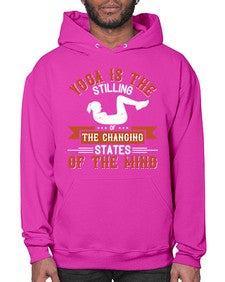 yoga is the stilling of the changing states of the mind  628# - yoga- Hoodie