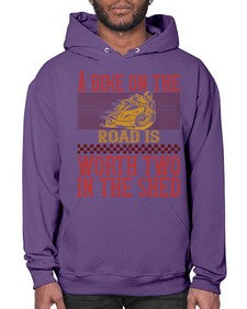 A bike on the worth two in the shet 1# - motorcycle- Hoodie