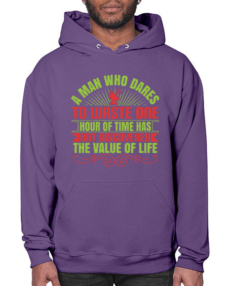 A man who dares to waste one hour of time has not discovered the value of life 331# - general science- Hoodie