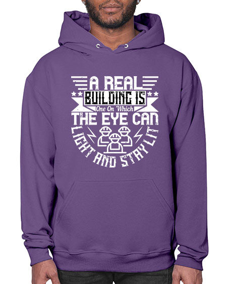 A real building is one on which the eye can light and stay lit Style 22# - architect- Hoodie