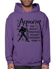 Aquarius 64# - aquarius- Hoodie