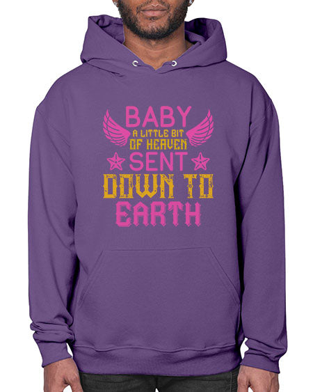 Baby A little bit of heaven sent down to earth Style 273# - baby- Hoodie