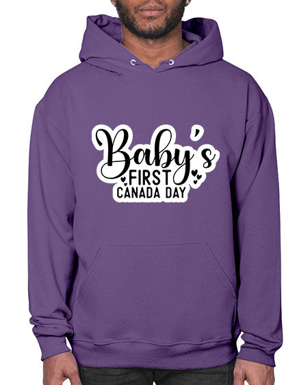 Baby s First Canada Day 275# - baby- Hoodie