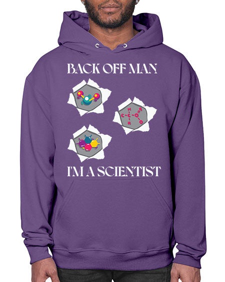 BackOffManImAScientistSkinite Scientist Skinite 289# - general science- Hoodie