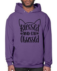 Blessed And Cat Obsessed Style 79# - cats- Hoodie