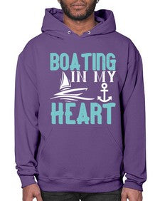 Boating in my heart 13# - boats- Hoodie