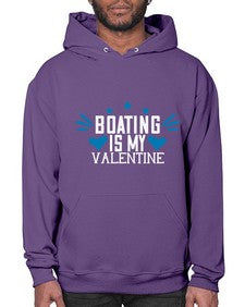 Boating is my valentine 4# - boats- Hoodie