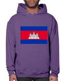 Cambodia 537# - world flags- Hoodie