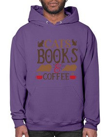 Cats Books Coffee Style 9# - cats- Hoodie