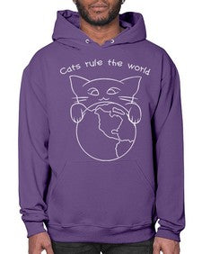 Cats Rule the World - cats- Hoodie
