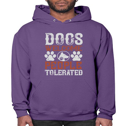 Dogs Welcome People Tolerated Style 210# - dogs- Hoodie