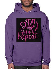 Eat Sleep Yoga Repeat  207# - yoga- Hoodie