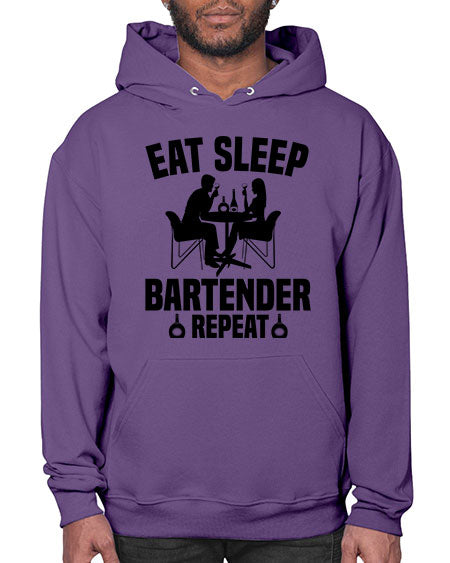 Eat sleep Style 130# - bartender- Hoodie
