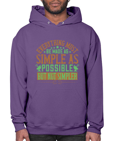 Everything must be made as simple as possible But not simpler 295# - general science- Hoodie