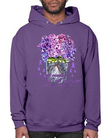Flower Remember AlzheimerS Awareness 148# - alzheimers- Hoodie