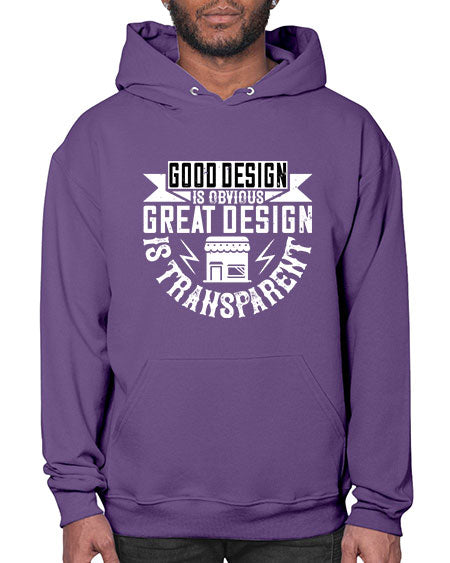 Good design is obvious Great design is transparent Style 170# - architect- Hoodie