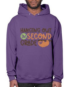 Hanging Out in Second 235# - second grade- Hoodie