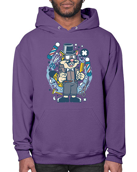 Hipster Barber Leopard836# - barber- Hoodie