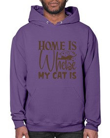 Home Is Where My Cat Is Style 14# - cats- Hoodie