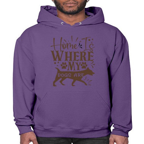 Home Is Where My Dogs Are Style 84# - dogs- Hoodie