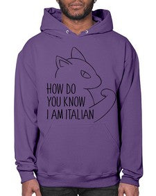 How Do You Know I am Italian - cats- Hoodie